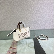 Fendi By The Way Mini Boston bag leather White High