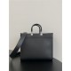 MEDIUM Fendi SUNSHINE Leather Shopper Black-White High