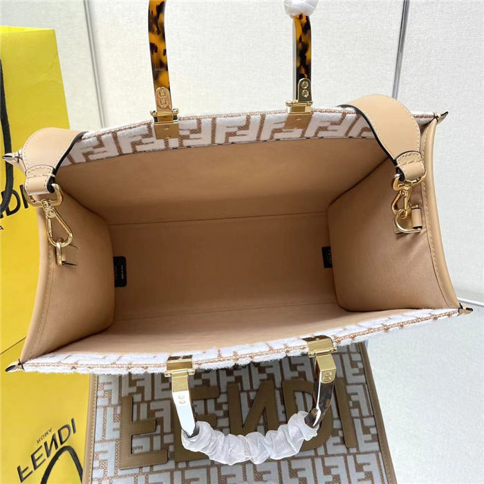 MEDIUM Fendi SUNSHINE Raffia Shopper High