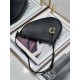 SADDLE SHOULDER POUCH Goatskin Black High