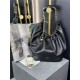 Squeeze bag MEDIUM in nappa lambskin Black High