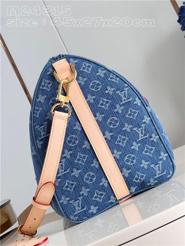 Louis Vuitton Keepall Bandoulière 45 Monogram Denim M24315 High