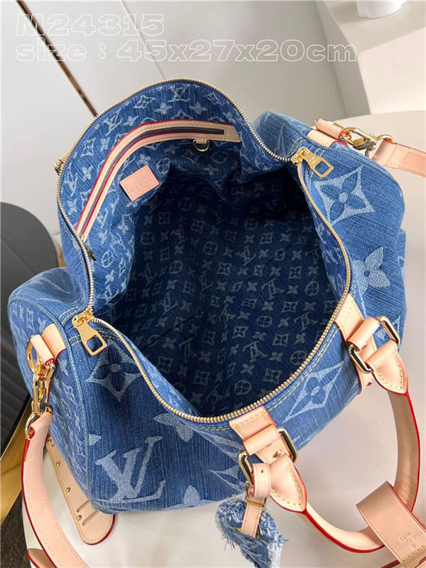 Louis Vuitton Keepall Bandoulière 45 Monogram Denim M24315 High