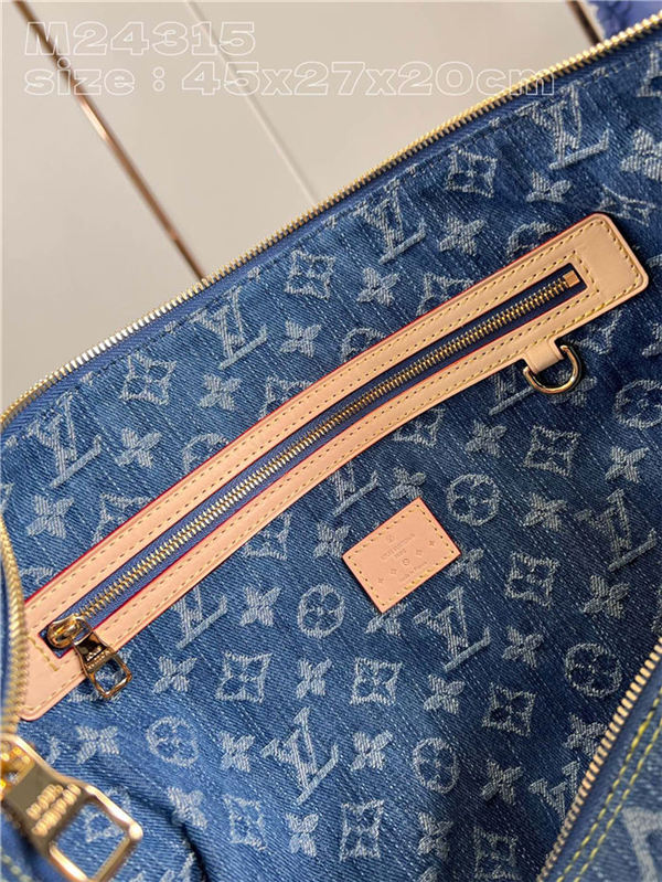 Louis Vuitton Keepall Bandoulière 45 Monogram Denim M24315 High