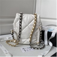 Chanel 19 BACKPACK AS4223 Lambskin White A