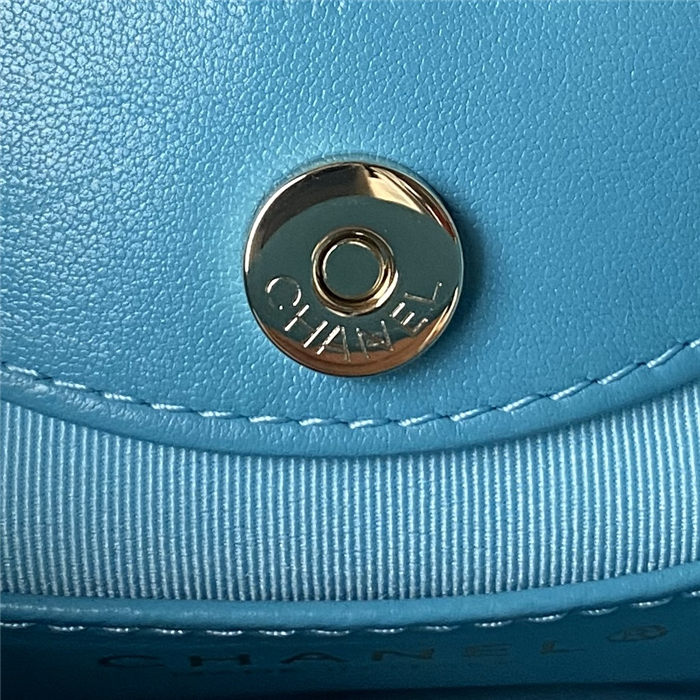 Chanel 31 Mini BAG Calfskin & Gold-Tone Metal AP3656 Blue A