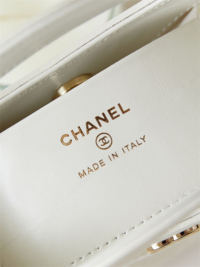 Chanel 31 Mini BAG Calfskin & Gold-Tone Metal AP3656 White A