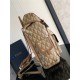 Dior Hit The Road Backpack Large CD Diamond Canvas Coffee High