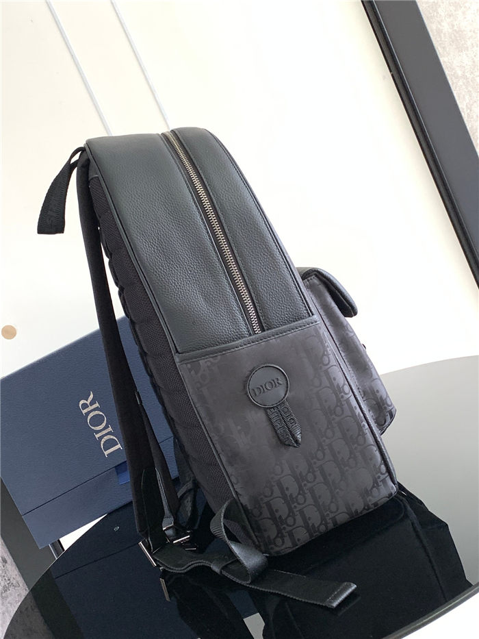 Dior Explorer Backpack Dior Oblique Mirage Technical Fabric and Grained Calfskin High