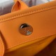 SHOPPING BAG Shaded Calfskin & Silver-Tone Metal Orange, Coral & Pink High