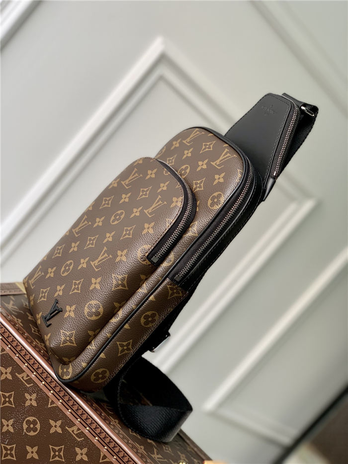 Louis Vuitton AVENUE SLING BAG NM Monogram Macassar M46327 High