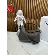 Small Puzzle bag in soft grained calfskin Dark Grey High