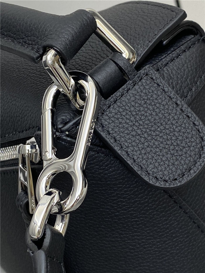 Small Puzzle bag in soft grained calfskin Black High