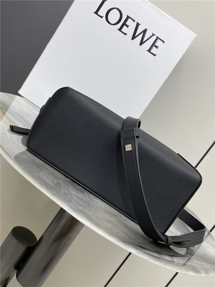 Small Puzzle bag in soft grained calfskin Black High