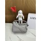 Small Puzzle bag in soft grained calfskin Pearl Gray High