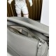 Small Puzzle bag in soft grained calfskin Pearl Gray High