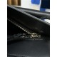 Small Puzzle bag in satin calfskin with jacquard strap Black High