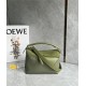 Small Puzzle bag in classic calfskin Green High