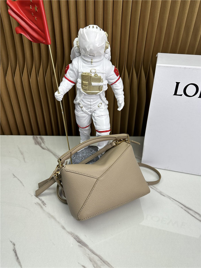 Mini Puzzle bag in soft grained calfskin Sand High