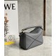 Mini Puzzle bag in soft grained calfskin Grey High