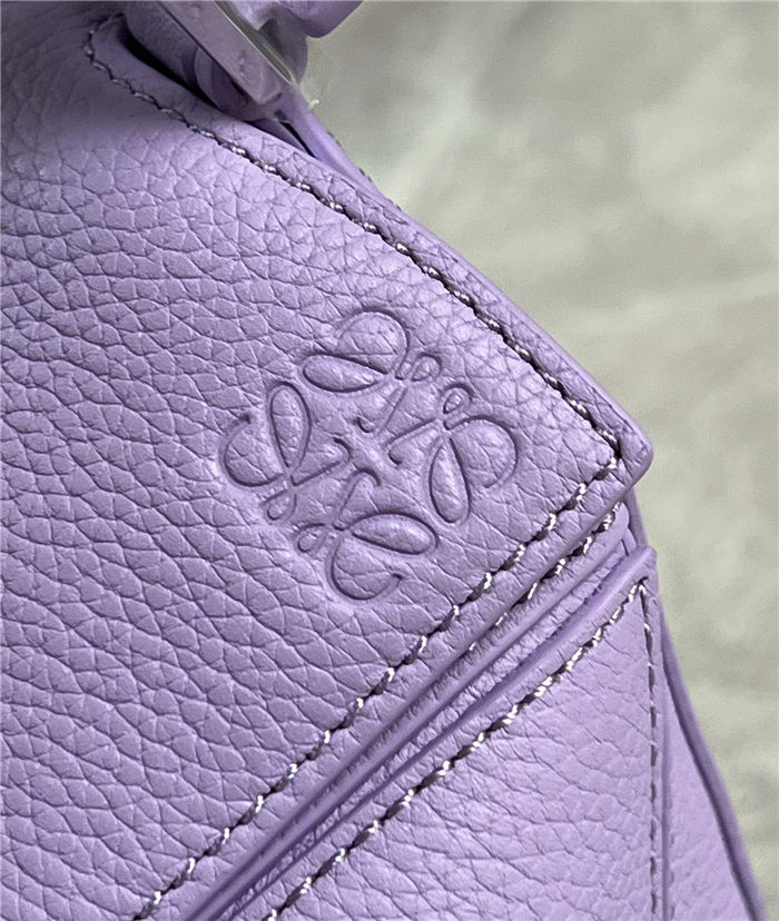 Mini Puzzle bag in soft grained calfskin Purple High