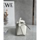 Mini Puzzle bag in soft grained calfskin White High