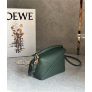 Mini Puzzle bag in classic calfskin Bottle Green High