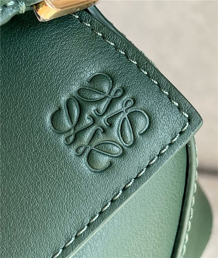 Mini Puzzle bag in classic calfskin Bottle Green High