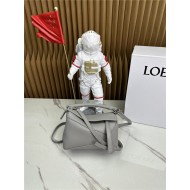 Mini Puzzle bag in soft grained calfskin Pearl Grey High