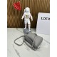 Mini Puzzle bag in soft grained calfskin Pearl Grey High