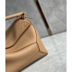 Puzzle bag 29cm in soft grained calfskin Caramel High