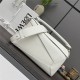 Puzzle bag 29cm in soft grained calfskin White High