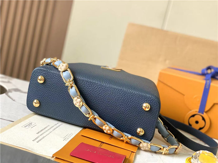 Louis Vuitton Capucines BB Bag Taurillon Leather M23280 Blue High