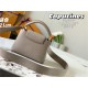 Louis Vuitton Capucines Mini Bag Taurillon Leather M55985 Taupe High