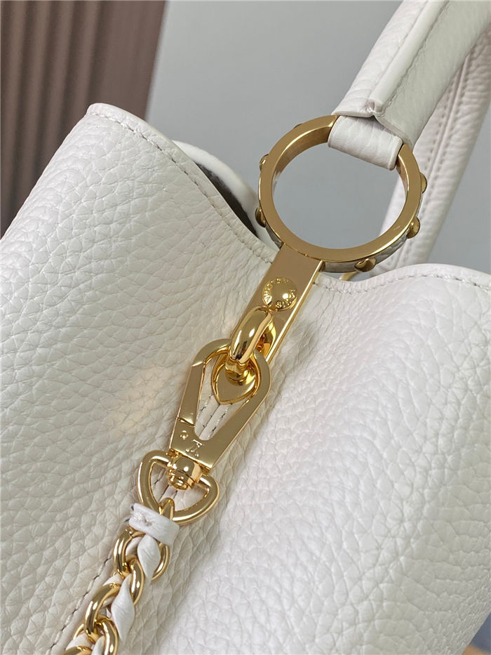 Louis Vuitton Capucines BB Bag Taurillon Leather M23083 White High