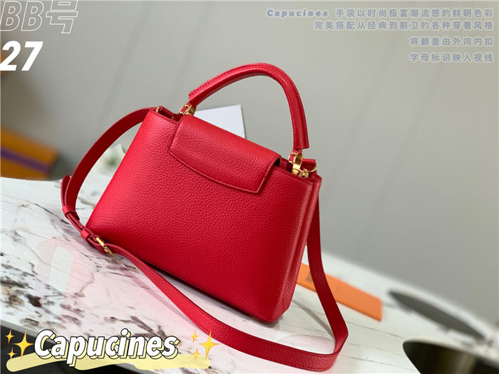 Louis Vuitton Capucines BB Bag Taurillon Leather M94517 Red High