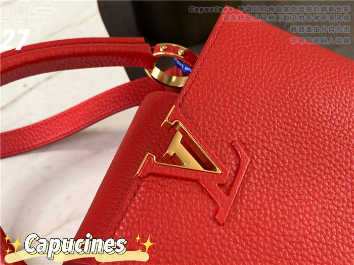 Louis Vuitton Capucines BB Bag Taurillon Leather M94517 Red High