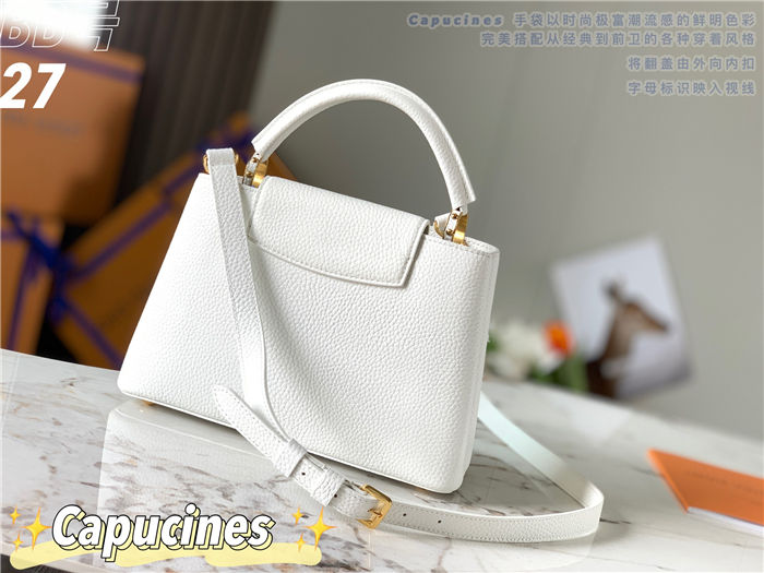 Louis Vuitton Capucines BB Bag Taurillon Leather M94517 White High