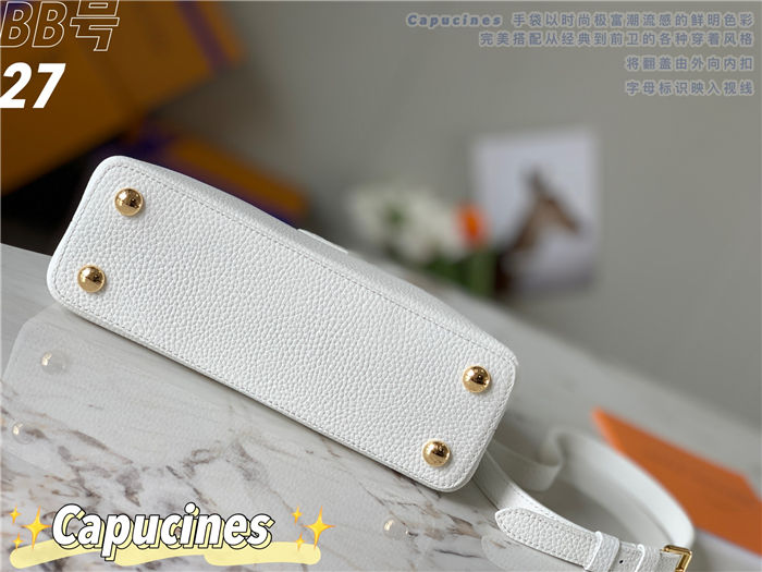 Louis Vuitton Capucines BB Bag Taurillon Leather M94517 White High