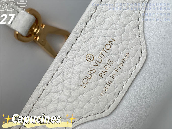 Louis Vuitton Capucines BB Bag Taurillon Leather M94517 White High