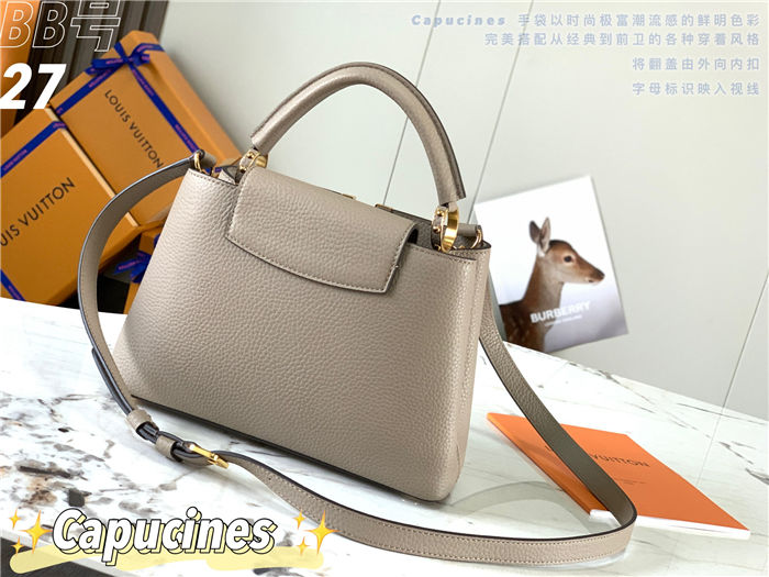 Louis Vuitton Capucines BB Bag Taurillon Leather M94517 Taupe High