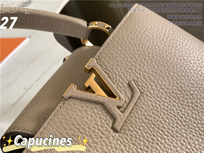 Louis Vuitton Capucines BB Bag Taurillon Leather M94517 Taupe High