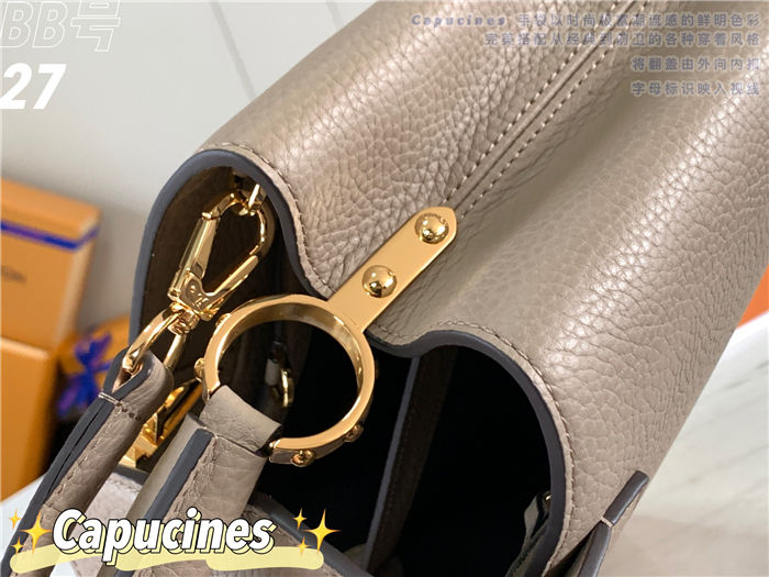 Louis Vuitton Capucines BB Bag Taurillon Leather M94517 Taupe High