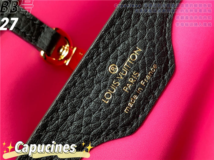 Louis Vuitton Capucines BB Bag Taurillon Leather M94517 Black-Gold High