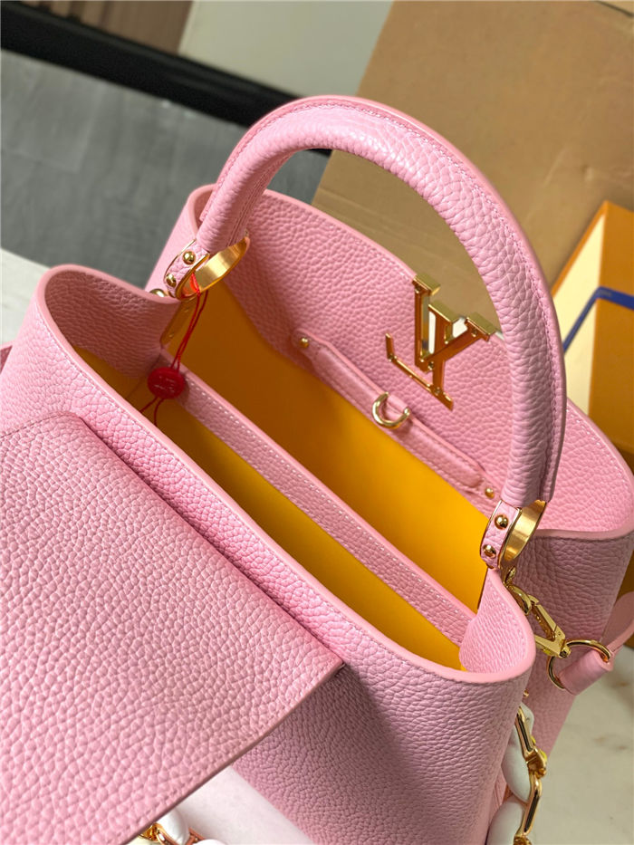 Louis Vuitton Capucines MM Bag Taurillon Leather M23199 Pink High