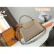 Louis Vuitton Capucines MM Bag Taurillon Leather M42259 Taupe High