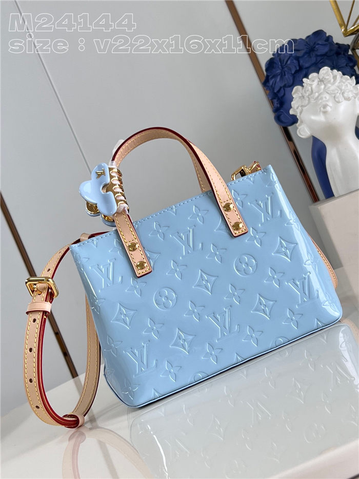 Louis Vuitton Reade PM Monogram Vernis M24144 Blue High