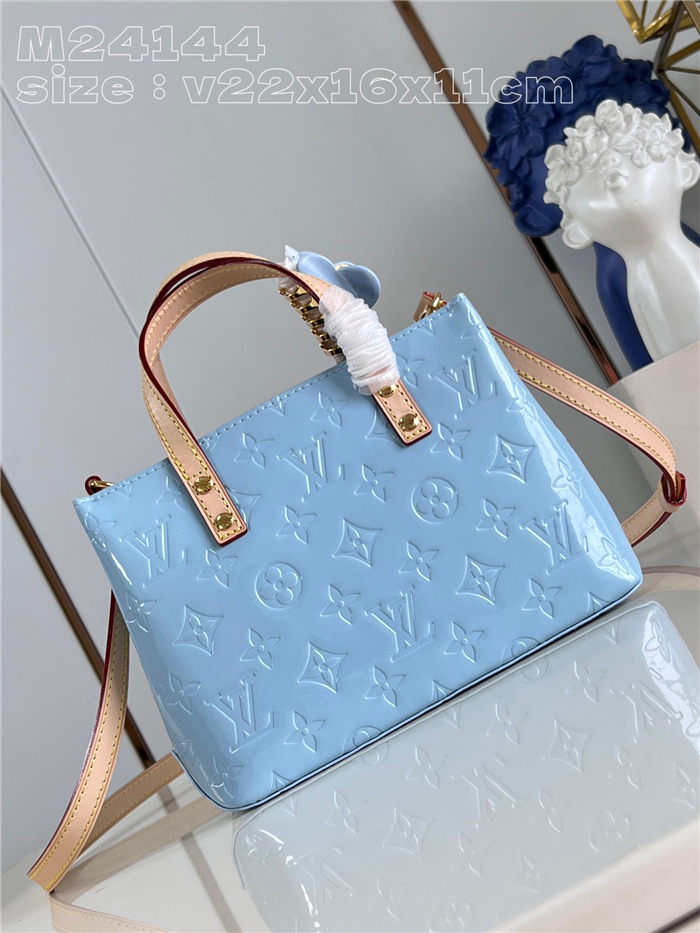 Louis Vuitton Reade PM Monogram Vernis M24144 Blue High