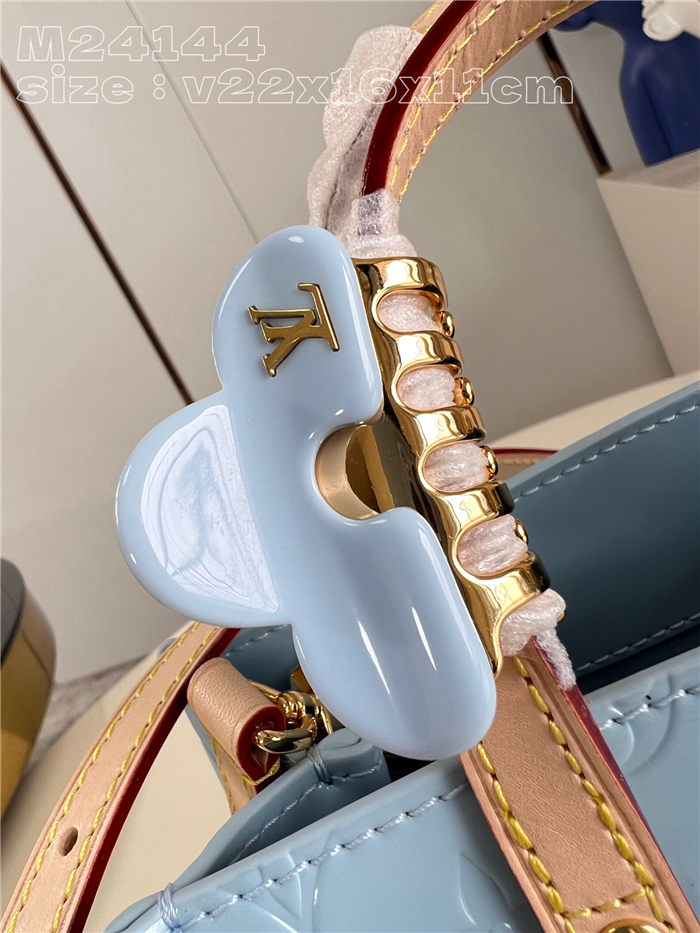 Louis Vuitton Reade PM Monogram Vernis M24144 Blue High