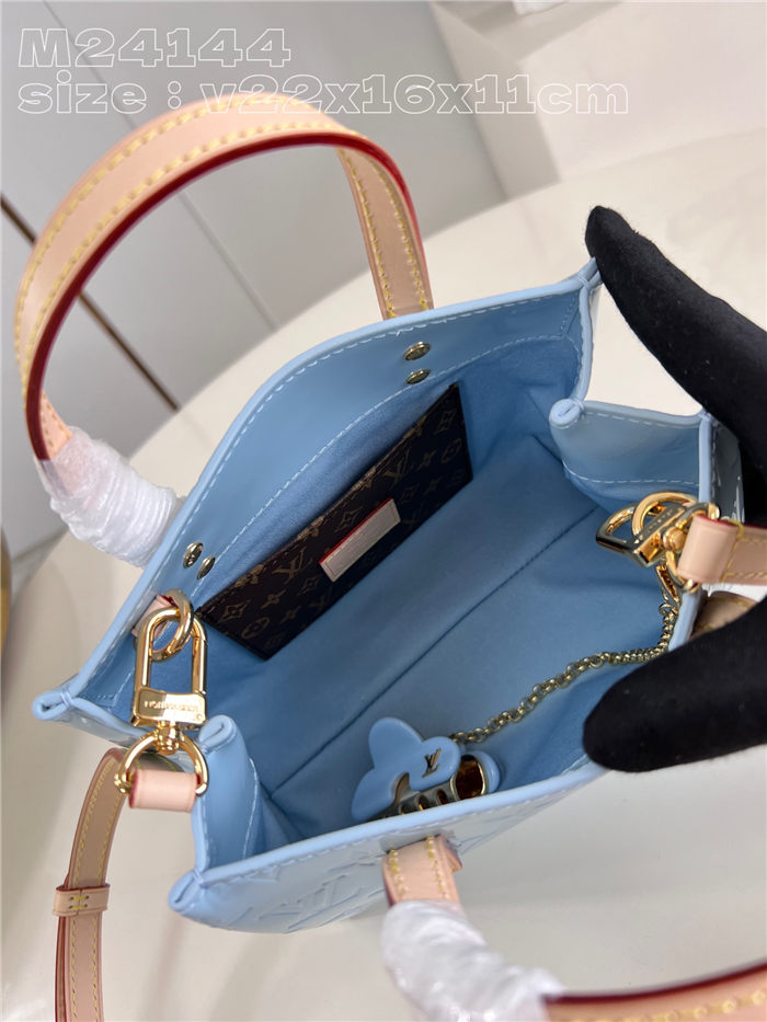 Louis Vuitton Reade PM Monogram Vernis M24144 Blue High